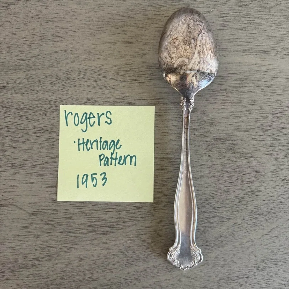 1847 Rogers Bros Heritage‎ 1953 Silverplate Serving Spoon International